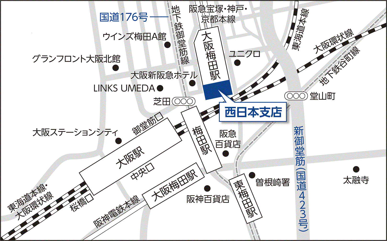 西日本支店 地図